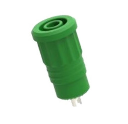 Gniazdo bananowe Żeński Wciskana Zielony 25A Electro PJP rozmiar 4 mm