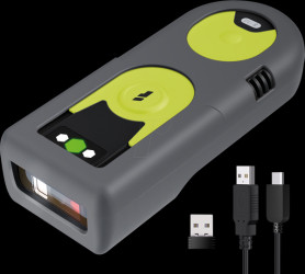 BCST-42_GREEN Barcode scanner, 2D, Bluetooth/wireless/USB, green