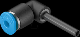 153346 Connector, L-shaped, diameter 3 mm &lt;&gt; diameter 3 mm