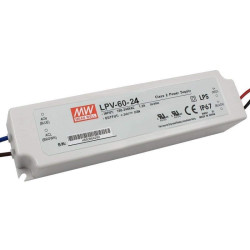 Zasilacz imp. 24V 2,5A IP67 60W LPV-60-24 MEAN WELL
