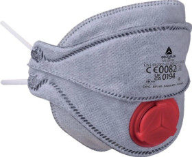 Półmaski z filtrem FFP3, składane poziomo (4 zakładki), kolor Szary, rozmiar: Regulowany, M1305VWC /10szt./