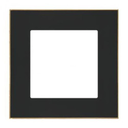 Simon 55 Ramka 1-krotna DUO Czarna, podstawa złota TRD1.166/149