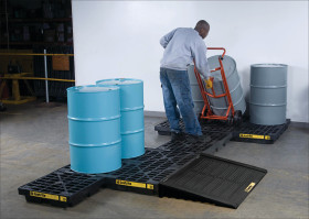 Kontrola zanieczyszczeń Bariera przeciwrozlewowa pojemność 45L Kontrola wycieków Polietylen Justrite