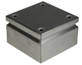 Puszka elektroinstalacyjna ścienna 150 x 150 x 80mm Stal IP66 liczba otworów 0 RS PRO