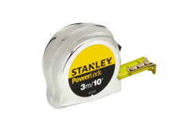 Miara taśmowa dł. 3m Stanley szer. 19 mm Jednostki brytyjskie, Jednostki metryczne