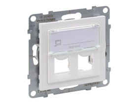 SUNO Adapter SYSTIMAX podwójny biały 721146 LEGRAND