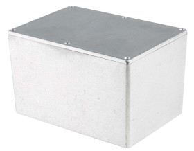 Obudowa Aluminium odlewane szerokość zew. 120,9 mm długość zew. 171,9 mm wys. zew. 106 mm RS PRO Srebrny