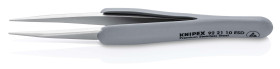 Pęseta dł. całkowita 123 mm Knipex antymagnetyczna ESD Stal nierdzewna