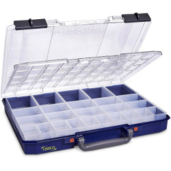 Raaco 145596 CarryLite 55 25-Compartment Assortment Case with Sliding Locks