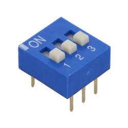 DIP SWITCH 3poz. przełącznik 0,025A / 24V DC