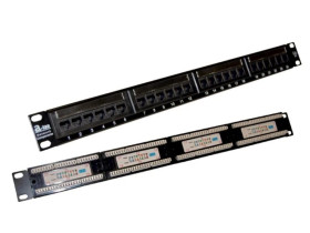 Patch panel UTP kat.5e 24 porty LSA 1U ALANTEC - ALANTEC