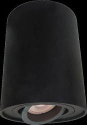 LAMPA NATYNKOWA SPOT TUBA CZARNA REGULOWANA