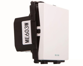 TouchMe Mechanizm łącznik pojedynczy krzyżowy biały ME603W