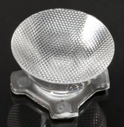 Soczewka LED 21.6 x 11.7mm, D 21.6mm, kąt widzenia 32 → 33°, do użytku z Cree XP-L, Lumileds LUXEON A, Lumileds