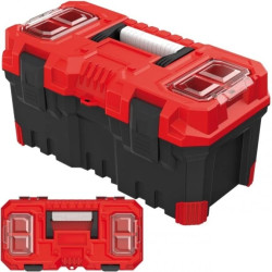 Skrzynka na narzędzia 496x258x240mm z tacką wewnętrzną czerwona TITAN PLUS Kistenberg KTIP5025-3020