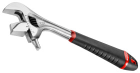 Klucz nastawny angielski Facom Klucz nastawny dł. 201 mm rozstaw: 33mm Stal chromowo-wanadowa Podwójny materiał