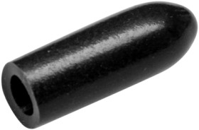 Snap-on lever cap, cylindrical, Ø 3.5 mm, (H) 11 mm, black, for toggle switch, U272