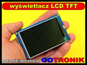 Wyświetlacz LCD TFT przekątna 3.2" 320x480 ILI9341