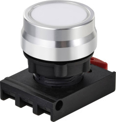 TRU COMPONENTS TC-12835232 ONPOW26BK-W Element przedni z przyciskiem przycisk biały 1 szt.