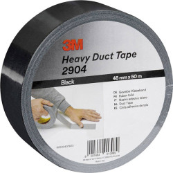 3M 2904D4850B 2904 Cloth Tape Black 50 m x 48 mm 1 pc