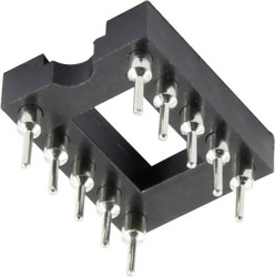 TRU COMPONENTS 1572705 Podstawka pod układy scalone Wymiary siatki: 2.54 mm, 7.62 mm Ilość styków: 8 1 szt.