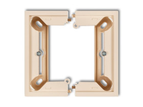 DECO Puszka natynkowa 1 pojedyncza składana beżowy 1DPU-1 KARLIK