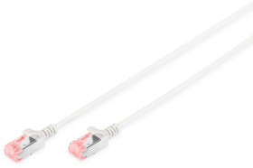 Patch cable, RJ45 plug, straight to RJ45 plug, straight, Cat 6, U/FTP, LSZH, 17 m, gray, DK-1624-070S