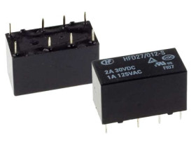JRC-27F-012S przekaźnik elektromagnetyczny DPDT, zas. 12Vdc