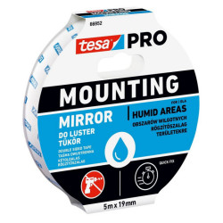 Taśma Mont. TESA PRO Biała do luster dwustronna 5m/19mm