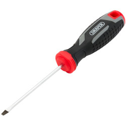 Draper 13385 Slotted Soft Grip Screwdriver, SL3 x 75mm