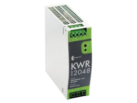 Zasilacz impulsowy KWR 12048 230-400/ 48VDC 2,5A 120W na szynę DIN, Uzas: 180-550VAVAC, Ta70, 17000-1805