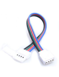 ZŁĄCZE RGB 4 PIN 10mm LISTWA 4 PIN PRZEWÓD 16cm