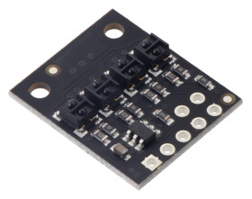 Pololu QTRX-HD-04A Reflectance Sensor Array: 4-Channel, 4mm Pitch, Analog Output, Low Current
