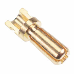 Male 3.5mm Gold Banana Test Plug 25A GC3514