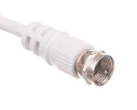 Przewód antenowy satelitarny F 2,5m biały 11724