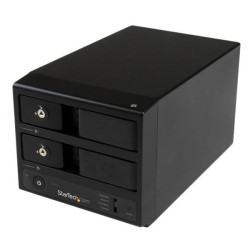 StarTech.com S352BU33RER USB 3.0 / eSATA Dual-Bay Trayless 3.5&#x201D; SATA III HDD Enc