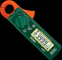 TRMS AC/DC mini clamp meter 380947, 400 A (DC), 400 A (AC), opening 23 mm, CAT III 300 V