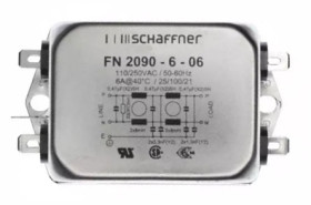 Filtr EMI 6A 1-fazowy 330kΩ 250 V AC/DC 0 → 400Hz 8 mH Schaffner Montaż w obudowie