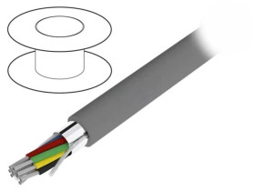 1219C-SL005 Przewód na rolce 30,5m ekranowany Alpha Essential 9x24AWG folia Al-PET