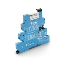 Przekaźnikowy moduł sprzęgający 6,2mm MasterPLUS, 1P 6A 12V AC/DC, styki AgNi, zaciski śrubowe, szyna DIN 39.31.0.012.0060