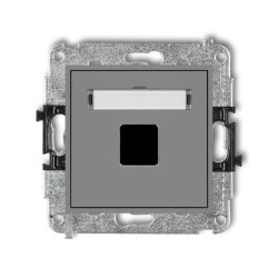 Mechanizm gniazda multimedialnego pojednczego bez modułu (standard Keystone) 27MGM-1P