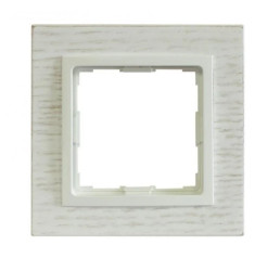 VENA2 Ramka pojedyncza dąb bielony + biały 5221381