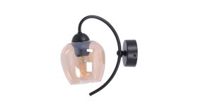 Kinkiet Ścienny Bursztynowy, Z Dekoracyjnym Kloszem Z Serii Diuna K-5192 Kaja...