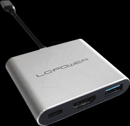 LC-HUB-C-MULTI-4-V2 USB 3.0 3-port hub, 1x USB-A, 1x USB-C, 1x HDMI
