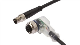 Vk500f62, Kabel Połączeniowy, 5 M, Żeński M12 (Gniazdo) 3-Pinowy Kątowy,...