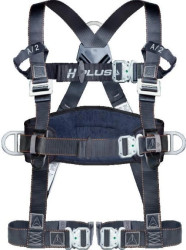 Szelki z pasem H Plus z 4 punktami zaczepowymi, kolor Czarny, rozmiar: XL/XXL, HAR24HAXX