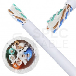 Kabel sieciowy U/UTP kat.6 skrętka 4x2x0,55mm wewnętrzny B2ca bezhalogenowy LSOH szary SecurityNET