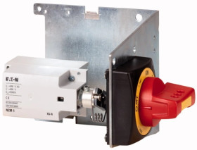 Napęd drzwiowy boczny prawa strona czerwono-żółtym z blokadą NZM2-XSRM-R 266674