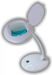 Lampa biurkowa LED z lupą(180x108mm) 8095 3D+12D 8W