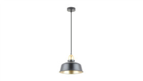 Lampa Wisząca Mensa Kolor Czarny Mat/Złoty Metal, E27 Ip20 A8063-Bk Zuma Line